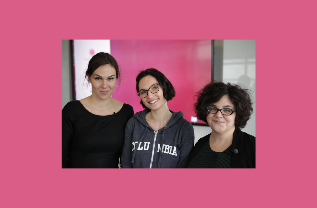 Citizen Endo team, from left: Sylvia English, Mollie McKillop, Noemie Elhadad