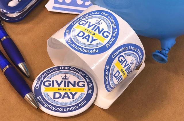 Columbia Giving Day Buttons